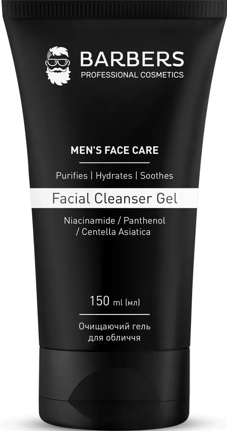 Barbers очищаючий гель для обличчя Facial Cleanser Gel, 150 мл
