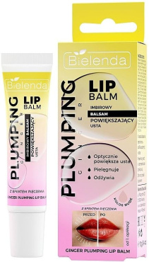 Бальзам для губ Bielenda Plumping з ефектом печіння імбирний 10 г фото 1