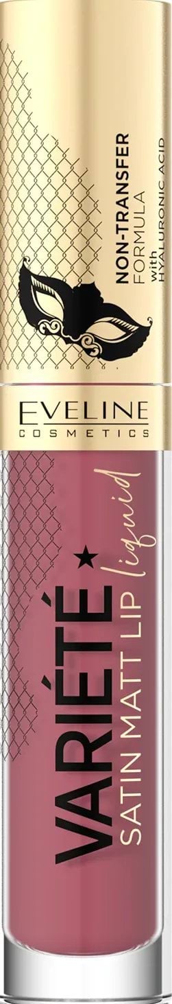 Помада для губ рідка матова Eveline variete perfect matte lip ink з гіалуроновою кислотою 03, 4.5мл