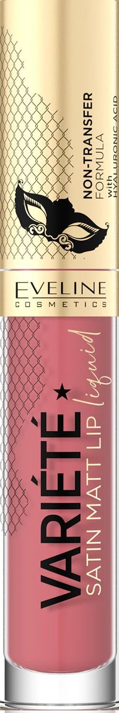 Помада для губ рідка матова Eveline variete perfect matte lip ink з гіалуроновою кислотою 05, 4.5 мл