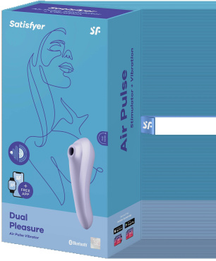 Вакуумний стимулятор + вібратор Satisfyer Dual Pleasure двосторонній