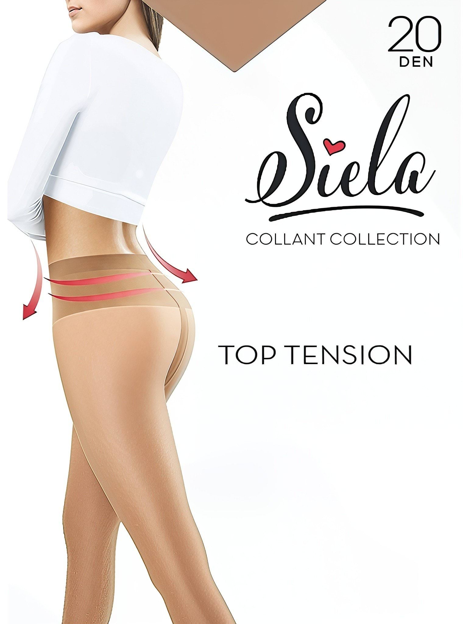 SIELA Колготи жіночі TOP TENSION 20 caramel, р.3
