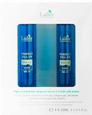 Набір філерів для волосся La'dor Perfect Hair Fill-Up 4 х 13 мл фото 3