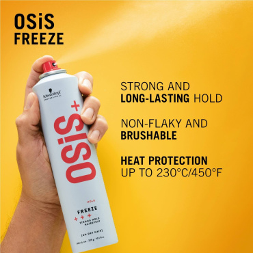 Лак для волосся Schwarzkopf Professional Osis+ Freeze Strong Hold Hairspray сильної фіксації 300 мл фото 1
