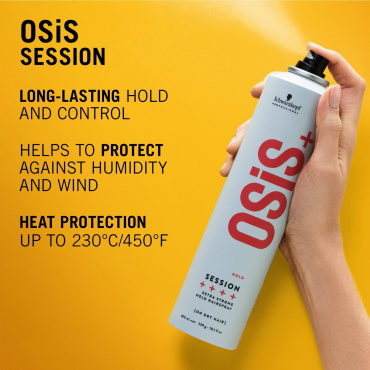 Лак для волосся Schwarzkopf Professional Osis+ Session ультрасильної фіксації 500 мл фото 3