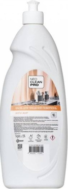 Лужний гелевий засіб Biossot NeoCleanPro Анти-жир для чищення поверхонь 1 л