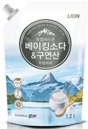LION Baking Soda&Citric Acid Засіб для миття посуду (запаска), 1.2 л