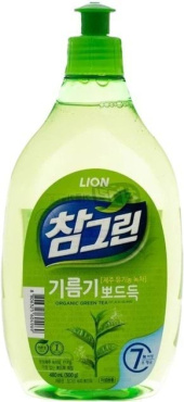 Засіб для миття посуду Lion Chamgreen Зелений чай 480 мл