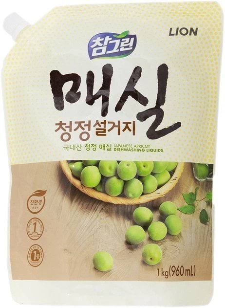 LION Засіб для миття посуду Японський абрикос (запаска), 1 кг