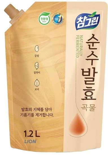 LION Chamgreen Grain Засіб для миття посуду (запаска), 1.2 кг