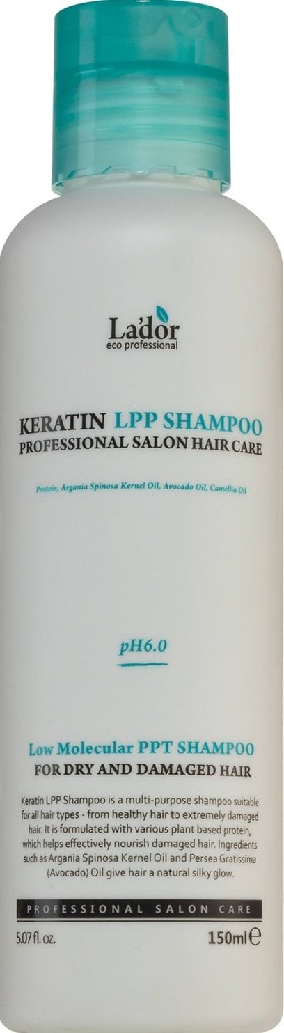 Шампунь La'dor Keratin LPP Shampoo pH 6.0 кератиновий безсульфатний 150 мл