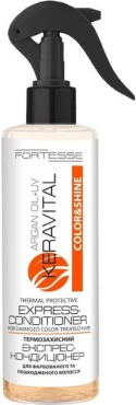 Термозахисний кондиціонер Fortesse KeraVital Color & Shineз аргановою олією та UV-фільтром 200 мл
