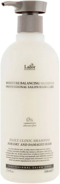 Шампунь La'dor Moisture Balancing Shampoo безсиликоновый увлажняющий 530 мл