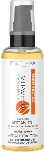 Арганова олія для волосся Fortesse KeraVital Color & Shine з UV-фільтром 60 мл