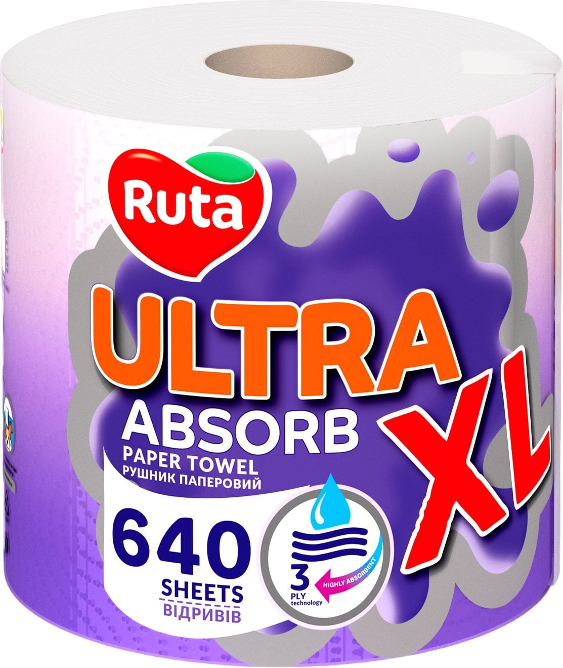 Рута рушники паперові Ultra XL 3 шари, 1рул