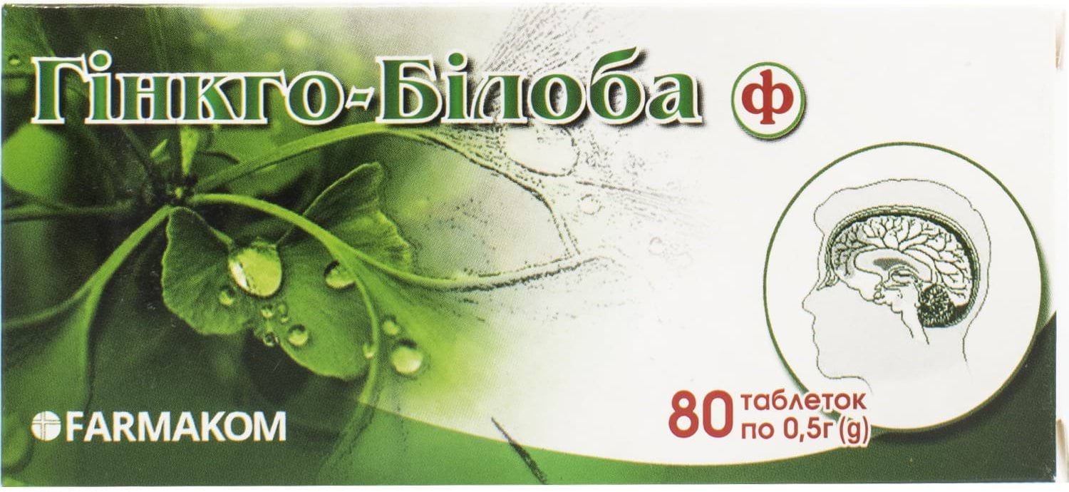 Фармаком гінкго білоба № 80