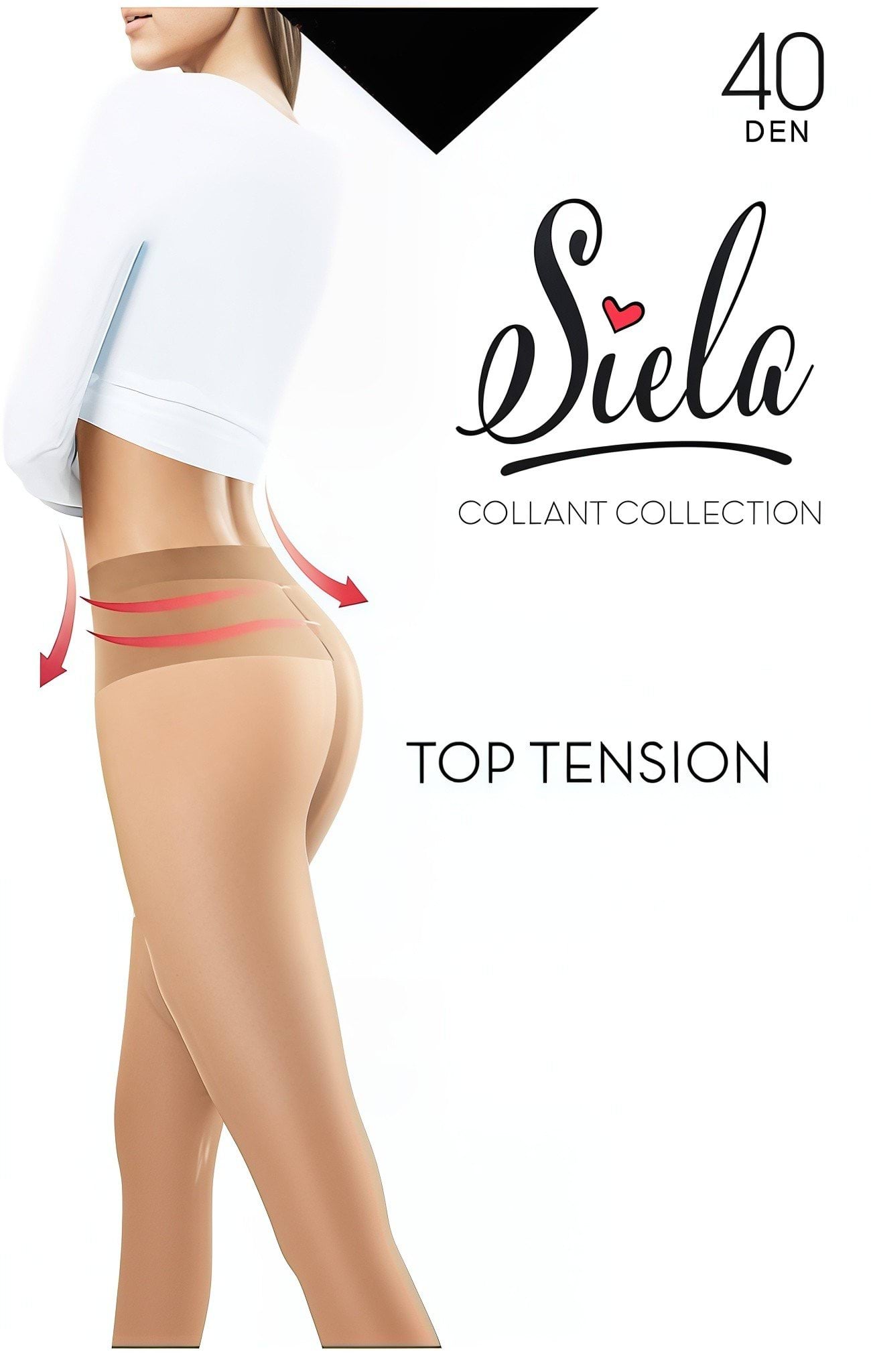 SIELA Колготи жіночі TOP TENSION 40 nero, р.3