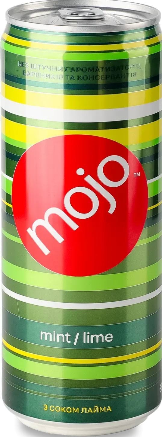 Напиток Mojo мята-лайм безалкогольный 330 мл