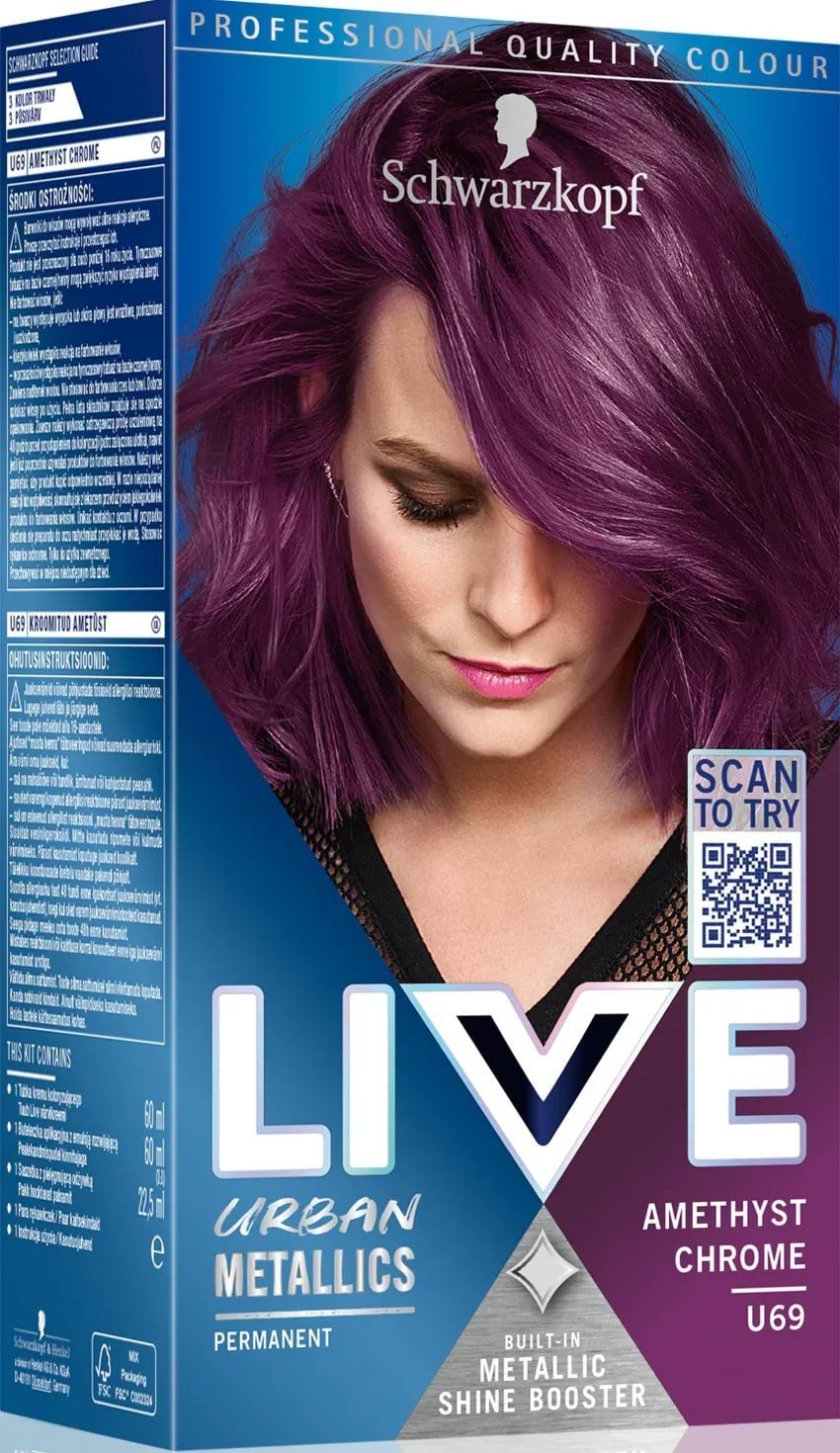 LIVE фарба для волосся U69 Благородний Аметист
