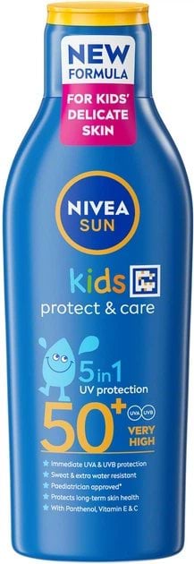 Дитячий сонцезахисний лосьйон NIVEA SUN Kids Захист та догляд SPF 50+, 200 мл