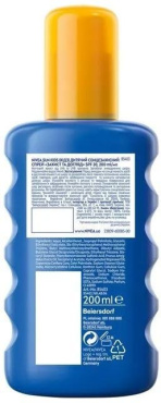 Спрей солнцезащитный детский Nivea Sun Защита и уход SPF 30, 200 мл фото 1