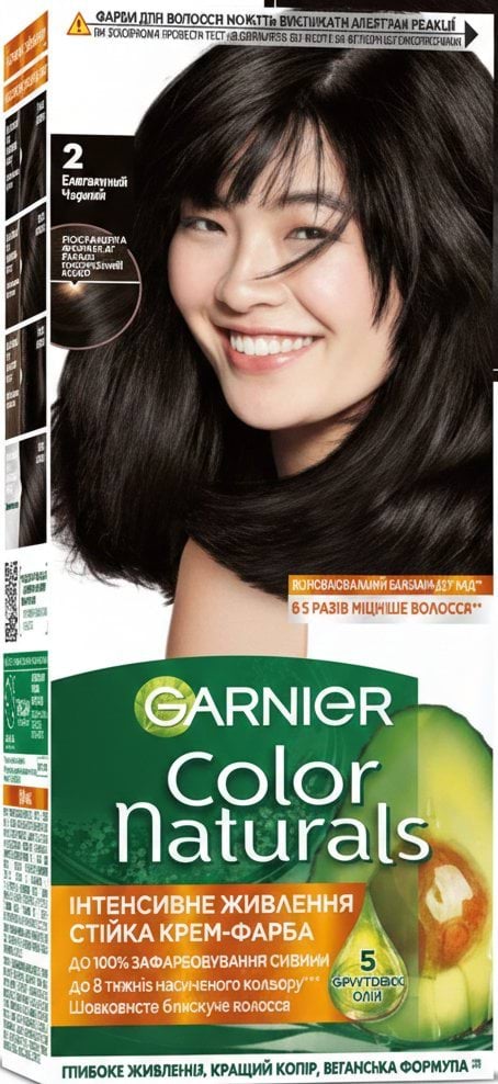 Краска для волос Garnier Color Naturals №2 элегантный черный