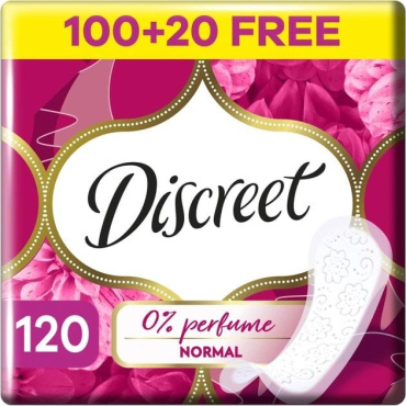Щоденні прокладки Discreet Normal без запаху 120 шт.