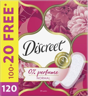 Щоденні прокладки Discreet Normal без запаху 120 шт. фото 6