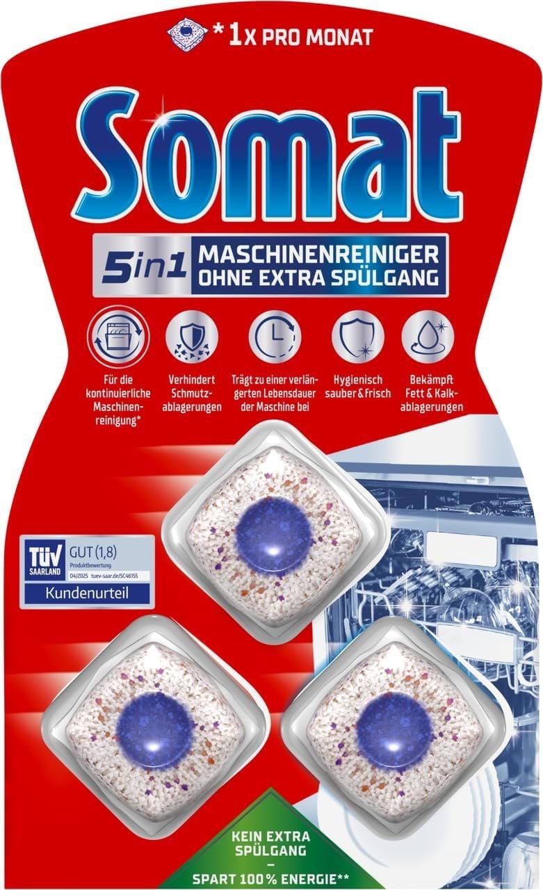 Somat таблетки для догляду за посудомийною машиною, 3шт
