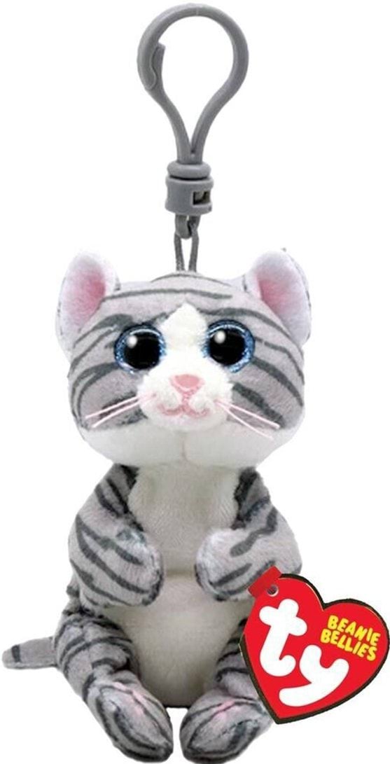 TY М'яка іграшка-брелок Beanie Bellies Кішка "MITZI" 12см,1шт