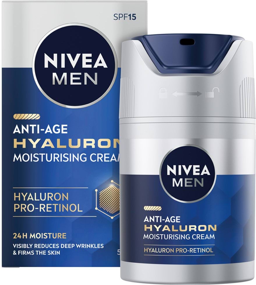 Крем для обличчя NIVEA MEN Гіалурон антивіковий 50 мл