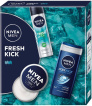Подарунковий набір NIVEA MEN Fresh Kick: гель для душу 250 мл, антиперспірант-спрей 150 мл, крем для обличчя 75 мл