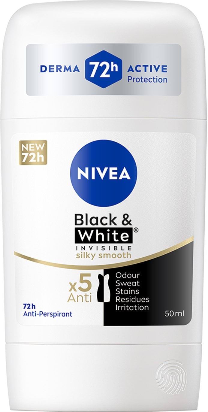 Антиперспірант NIVEA Black & White Invisible Silky Smooth 50 мл