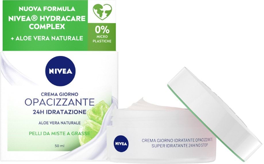 Денний крем NIVEA Інтенсивне зволоження 24 години матуючий для жирної та комбінованої шкіри 50 мл