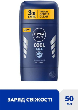 Дезодорант NIVEA MEN Заряд свежести стик 50 мл фото 1