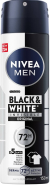 Антиперспирант NIVEA Черное и Белое невидимый: классический спрей 150 мл