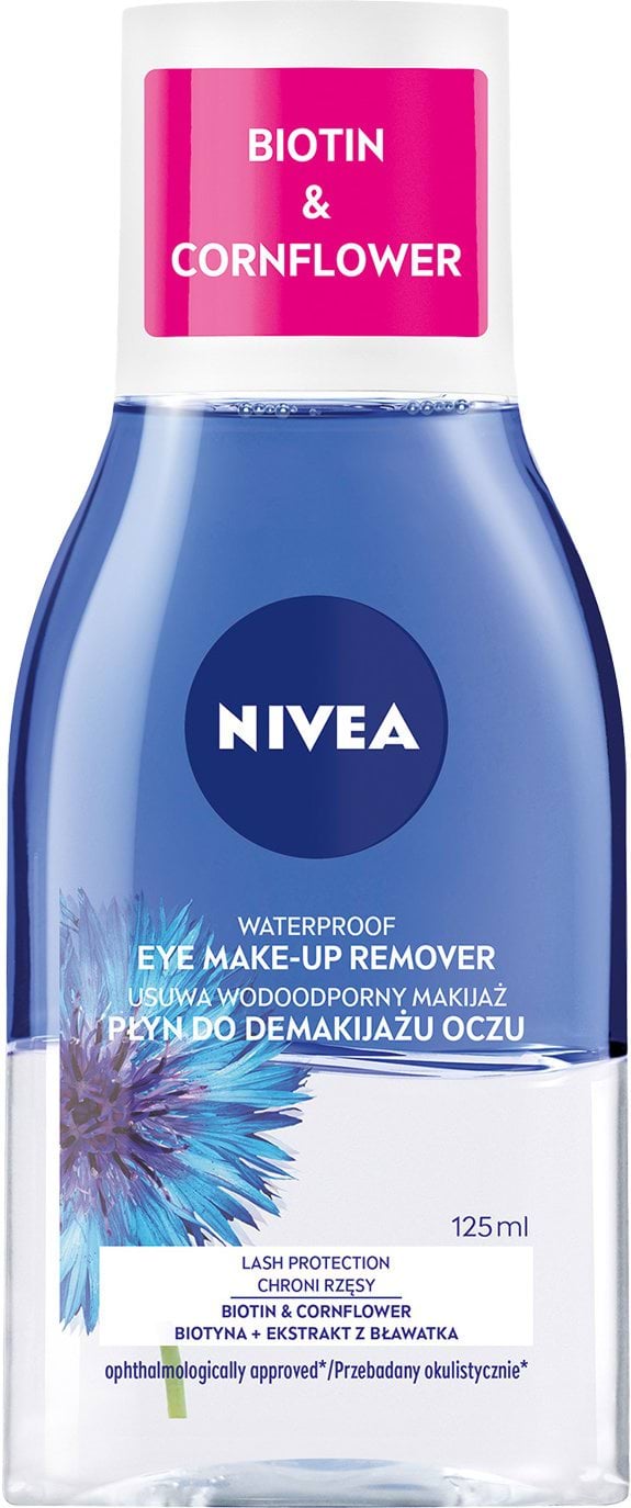 Засіб для зняття макіяжу з очей Nivea Подвійний ефект для чутливої шкіри навколо очей 125 мл