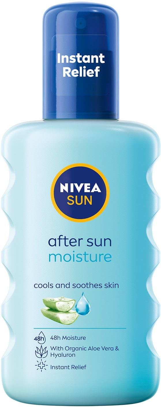 Cпрей для тіла NIVEA Sun Зволоження після засмаги освіжальний з алое вера та гіалуроновою кислотою 200 мл