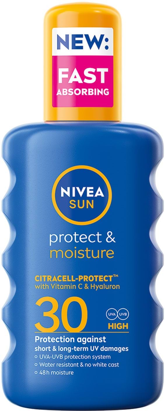Сонцезахисний спрей NIVEA SUN Захист та зволоження SPF 30,  200 мл