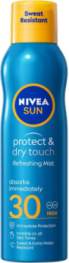 Сонцезахисний освіжаючий міст NIVEA SUN Захист та сухий дотик SPF 30,  200 мл