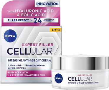 Дневной крем NIVEA CELLULAR EXPERT FILLER SPF 15, 50 мл фото 1