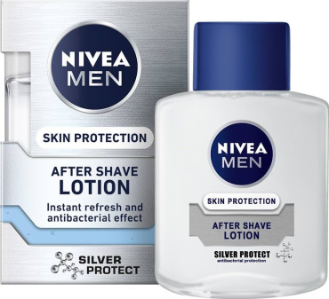 Лосьон после бритья NIVEA MEN Серебряная защита с антибактериальным эффектом 100 мл фото 1
