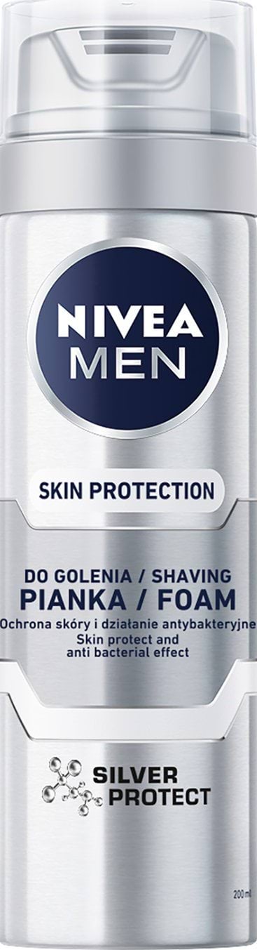 Піна для гоління Nivea Men Срібний захист з іонами срібла і екстрактом ромашки 200 мл