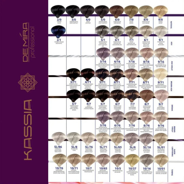 Краска для волос DeMira Professional Kassia 2/0, 90 мл фото 4