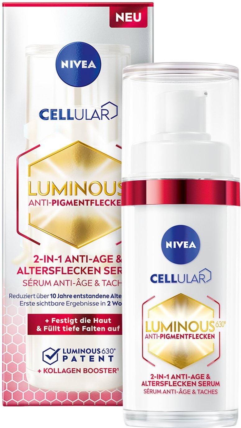 Сироватка для обличчя NIVEA Luminous 630 2 in 1 антивікова 30 мл фото 7