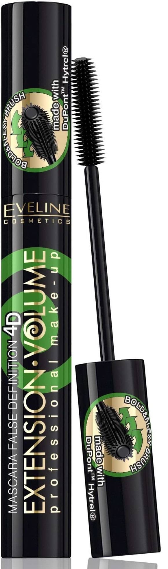 Туш для вій Eveline Extension Volume 4D довжина та підкручення, 10 мл