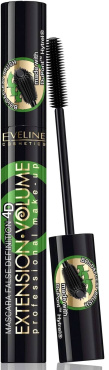 Тушь для ресниц Eveline Extension Volume 4D длина и подкручивание 10 мл