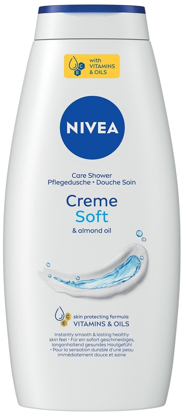 Гель-догляд для душу NIVEA Крем Софт і мигдалева олія 750 мл