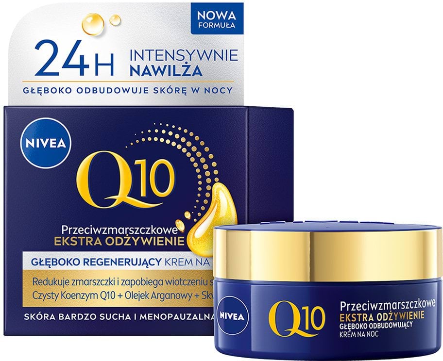 Крем для обличчя NIVEA Q10 Інтенсивне живлення проти зморщок 50 мл