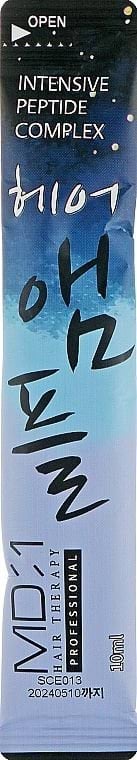 Філер для волосся MD:1 Intensive Peptide Complex Hair Ampoule з пептидним комплексом 10 мл
